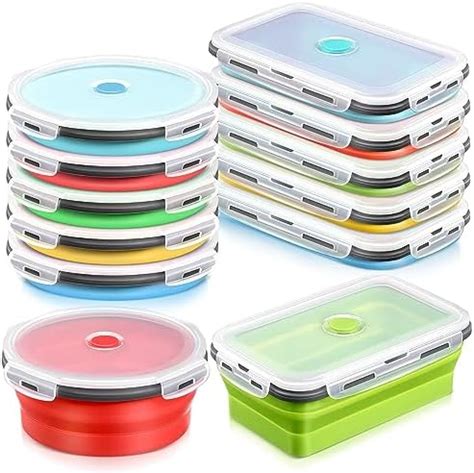 Amazon Set Of Collapsible Silicone Food Storage Container