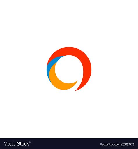 Logotype letter o abstract logo template icon Vector Image