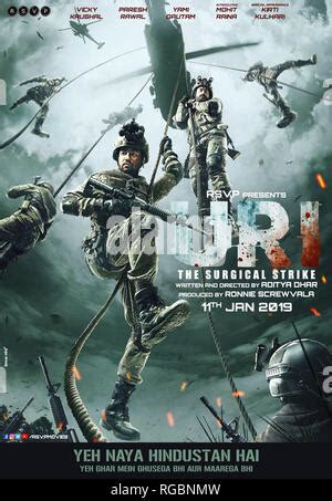 URI THE SURGICAL STRIKE Indian Poster Vicky Kaushal Center Mohit