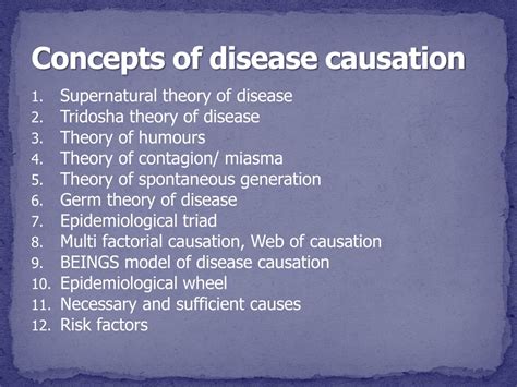 Ppt Concepts Of Disease Causation Powerpoint Presentation Free