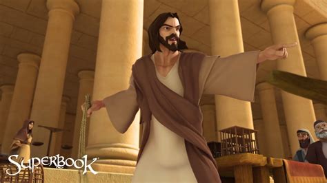 Superbook The Last Supper Official Clip Jesus Clears The Temple Youtube