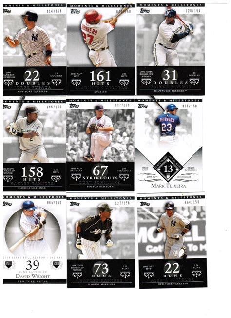 2007 Topps Moments And Milestones Baseball Card You Pick 150 EBay