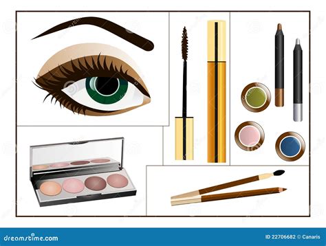 Makeup Collage Cdr Vector Stock Vector Illustration Of Blue 22706682