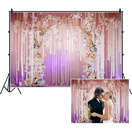 Amazon Yeele X Ft Wedding Photography Background White Flowers