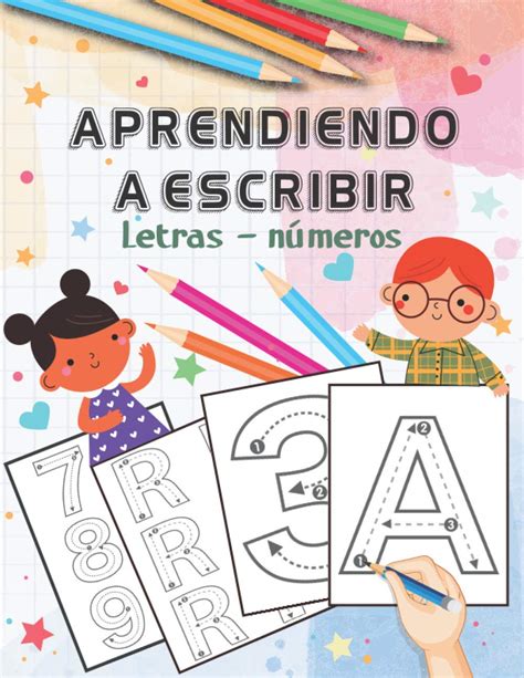 Aprendiendo A Escribir Letras Y Números Libro Divertido De Trazado Letras Grandes Aprendiendo