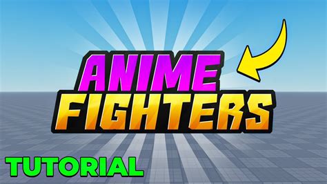 How To Create Anime Fighters Logo Tutorial Roblox Youtube