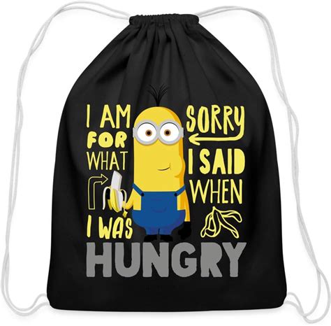 Amazon Spreadshirt Minions Merch Hungry Kevin Funny Quote Licensed