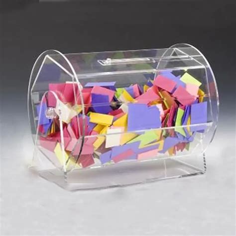 Clear Acrylic Lucky Draw Box Lottery Draw Display Box,Acrylic Raffle ...