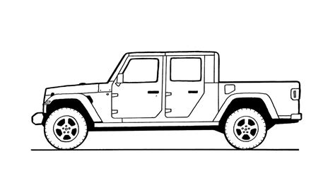 Jeep Gladiator Coloring Pages