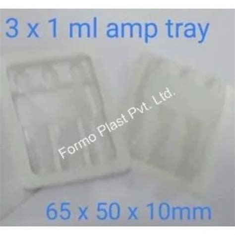 HIPS White Ampoule Packaging Tray Thickness 2mm At Rs 0 6 Piece In Indore