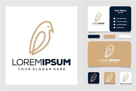 Premium Vector Minimalist Bird Logo Design Template