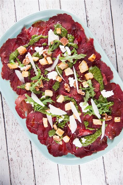 Bresaola & Persian Feta with Rocket Pesto - Chef Luca Ciano