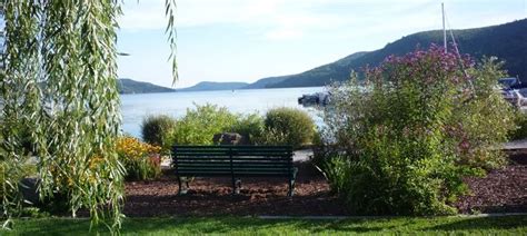 Sitting On A Bench At Lakefront Park Cooperstown Ny Cooperstown