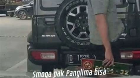 Viral Pria Ganti Pelat Mobil Dinas TNI Saat Mau Isi Bensin Pertalite