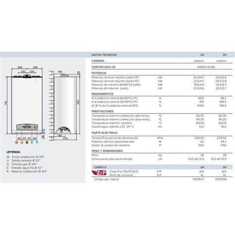 Caldera Ariston Cares S 30 Mixta Condensación