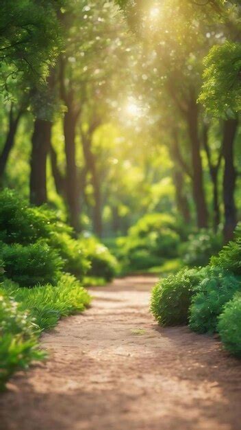 Premium Photo Sunny Abstract Green Nature Background Blur Park With