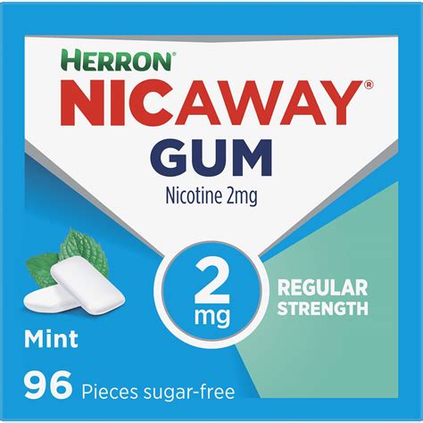 Nicaway Nicaway Stop Smoking Mint Gum 2mg 96 Pack Woolworths