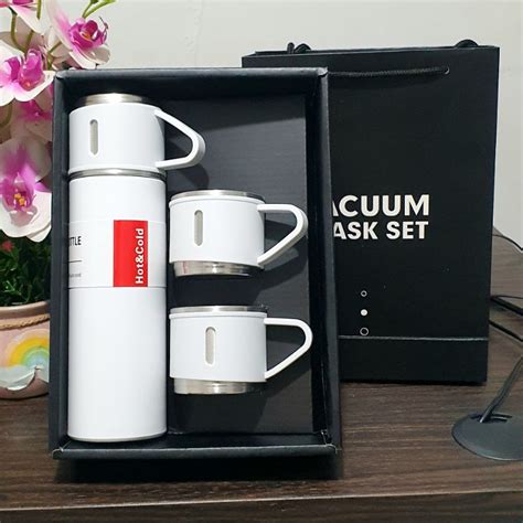 Jual Termos Vacuum Flask Set Botol Minum Cangkir Premium Shopee Indonesia