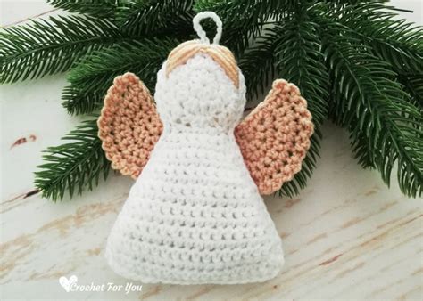 Crochet Angel Christmas Ornament Free Pattern - Crochet For You