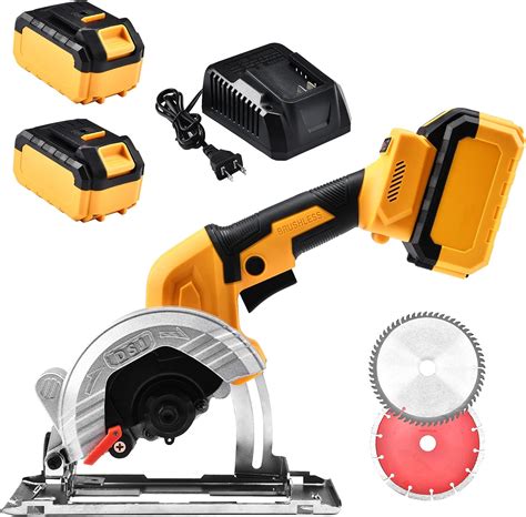 NC 21V Cordless Mini Circular Saw with 2 Blades India | Ubuy