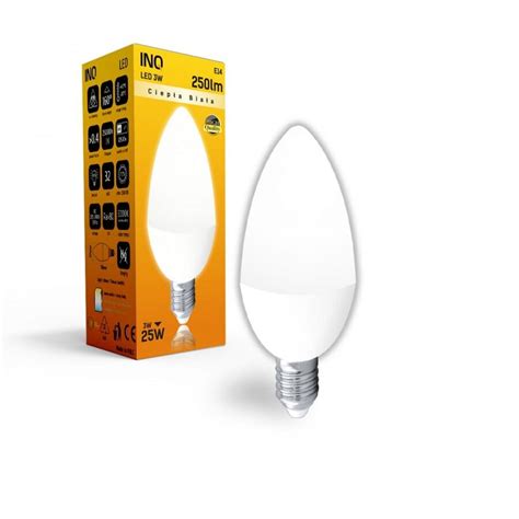 Żarówka B35 E14 Led 3 świeczka 250lm 4000k Inq Bricomarche Pl