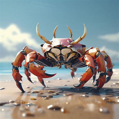 Premium Photo | Classic different giant crab anime Generative AI