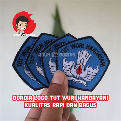 Jual Logo Tut Wuri Handayani Bordir Untuk Seragam Sekolah Harga Murah