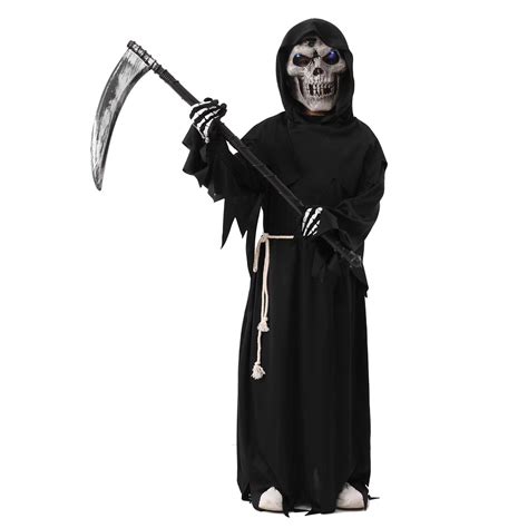 Buy Grim Reaper Halloween Costume For Kids Scream Costume With Light Up