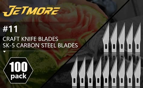 Jetmore 100 Pack Hobby Blades Set 11 Craft Knife Blades