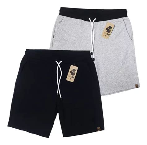 Kit 2 Bermudas Moletom Masculino Academia Fitness Esporte Nf Frete grátis