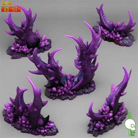 Underdark Claw Plants Set of 5 Plant Scenery Forrest - Etsy