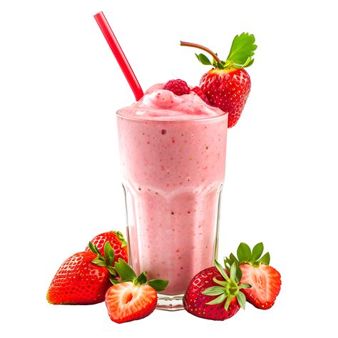 Ai Generated Strawberry Milkshake Png Png