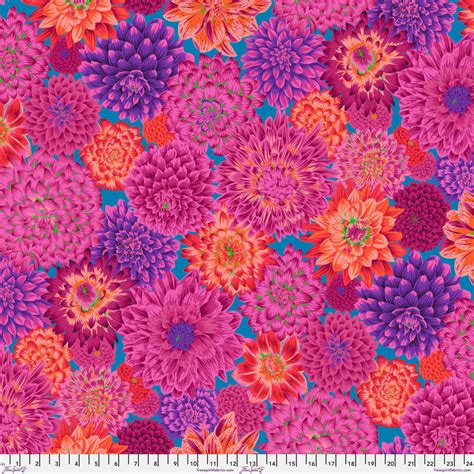 Stash Dancing Dahlias Red By Kaffe Fassett Collective For Free Spiri