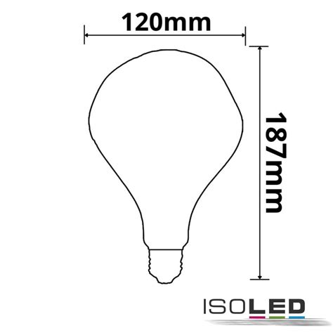 Leuchtmittel Filament Globe VINTAGE LINE LED ROUNDBULB A125 UNREGULAR