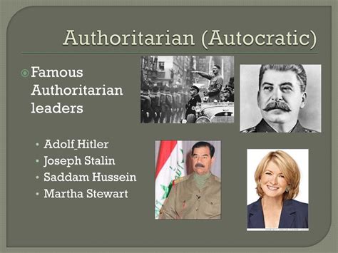 PPT - Authoritarian Leadership PowerPoint Presentation, free download ...