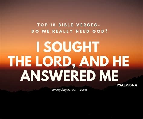 Top 18 Bible Verses Do We Really Need God Everyday Servant