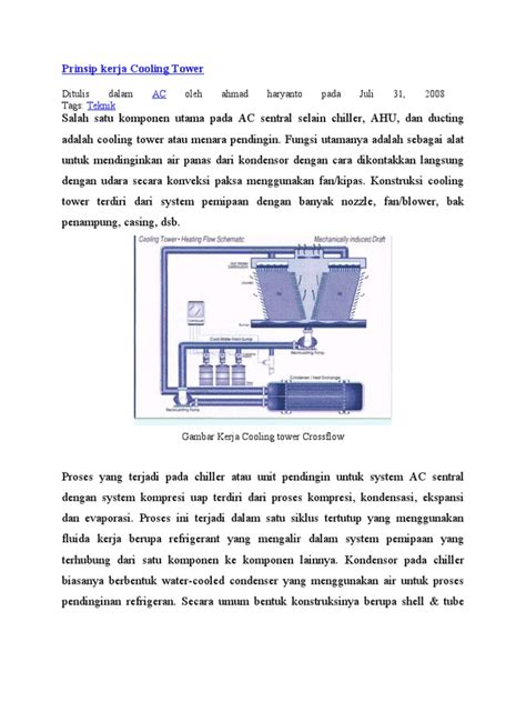 Prinsip Kerja Cooling Tower Pdf