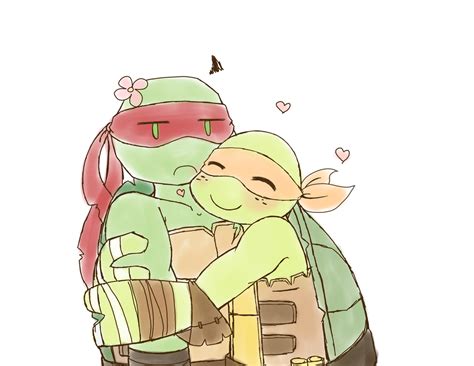 Fanart Sketch 02 - Mikey hugs Raph - TMNT 2012 by Neko-mirichan on DeviantArt