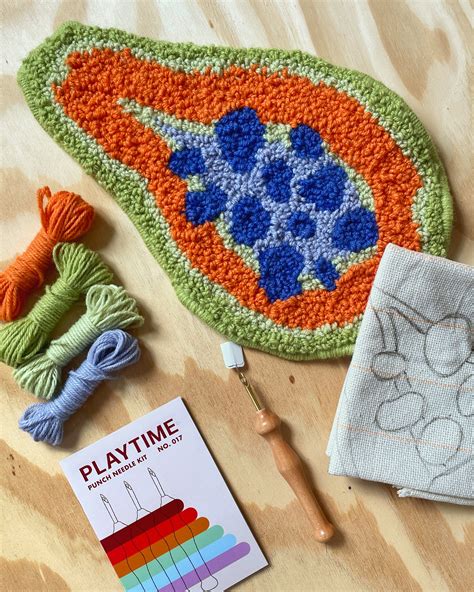 funky flower punch needle kit — LMTWEET | art & design