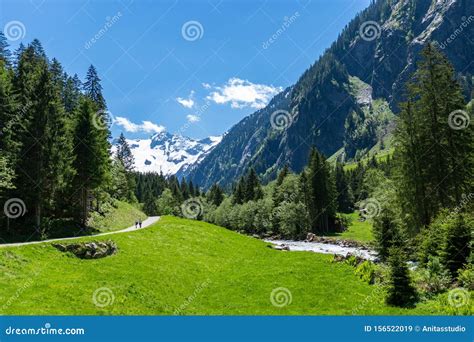 Summer Alps Mountain Scenery On Way To Stillup Valley Austria Tirol