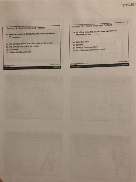 Solved 12/10/201 Chapter 19-Amino Acids and Proteins Chapter | Chegg.com 