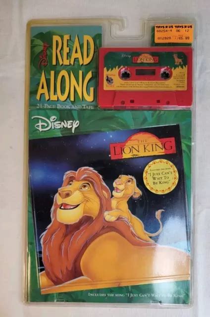 The Lion King Disney Read Along Book And Tape 1994 Cassette Og Packaging Read £13 21 Picclick Uk