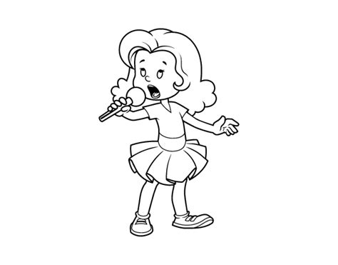 Children Singing And Dancing Coloring Page Sketch Coloring Page