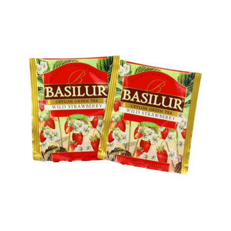 Herbata Basilur Wild Strawberry Poziomkowa W Saszetkach X G