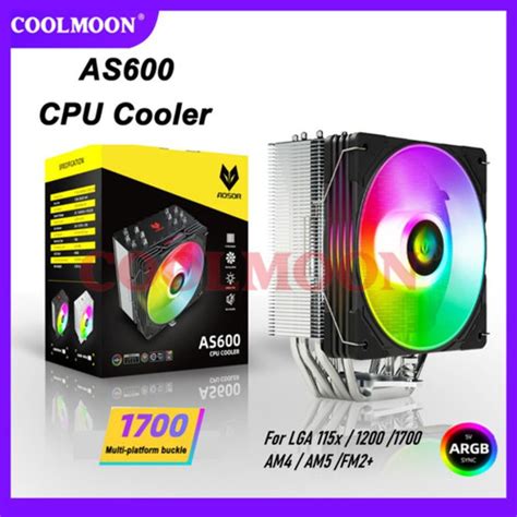 Jual Cpu Cooler Coolmoon Aosor As Pipe Argb Pwm Berkualitas