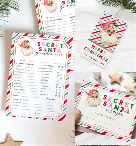 Printable Secret Santa Questions