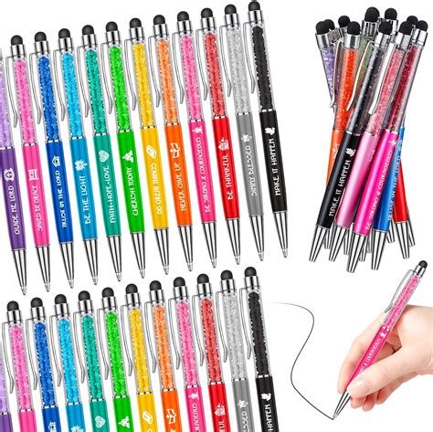 Amazon Qeeenar 60 Pieces Bible Verse Crystal Ballpoint Pens Bulk