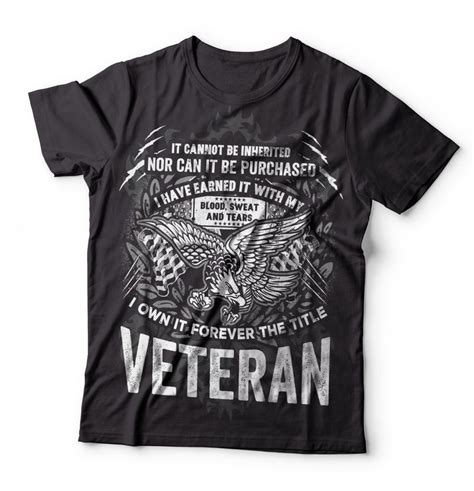 US Veteran T Shirt Gift For US Army Veteran Tee Shirt Etsy