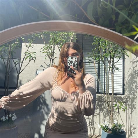 Nude Pink Dress With Gorg Bell Sleeves Love The Depop