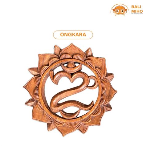 Jual Dekorasi Dinding Omkara Dan Omkara Padma 20 Cm Omkara Kayu